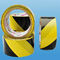 柔らかいポリ塩化ビニールの専門テープ、黒黄色い警告テープ サプライヤー