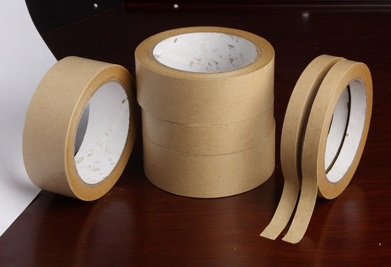 中国 低雑音の高力は商品を紐で縛る味方されたクラフト紙の粘着テープを選抜します サプライヤー